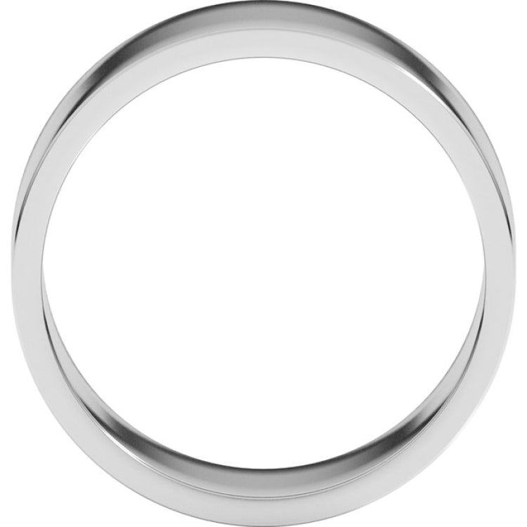 Sterling Silver 8 mm Flat Band Size 10