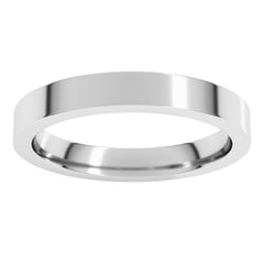 Continuum Sterling Silver 3 mm Comfort-Fit Flat Band Size 4.5