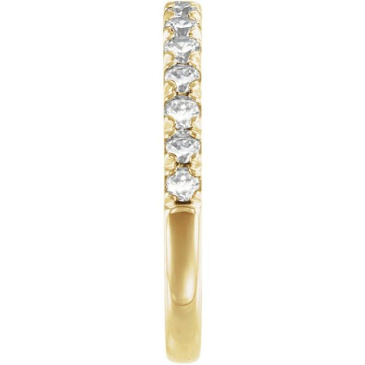 14K Yellow Gold 1/2 CTW Lab-Grown Diamond Stackable Ring