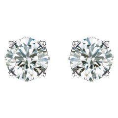 Sterling Silver 1/2 CTW Lab-Grown Diamond Scroll Setting® Stud Earrings