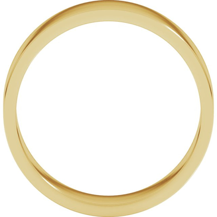10K Yellow Gold 6 mm Flat Band Size 10