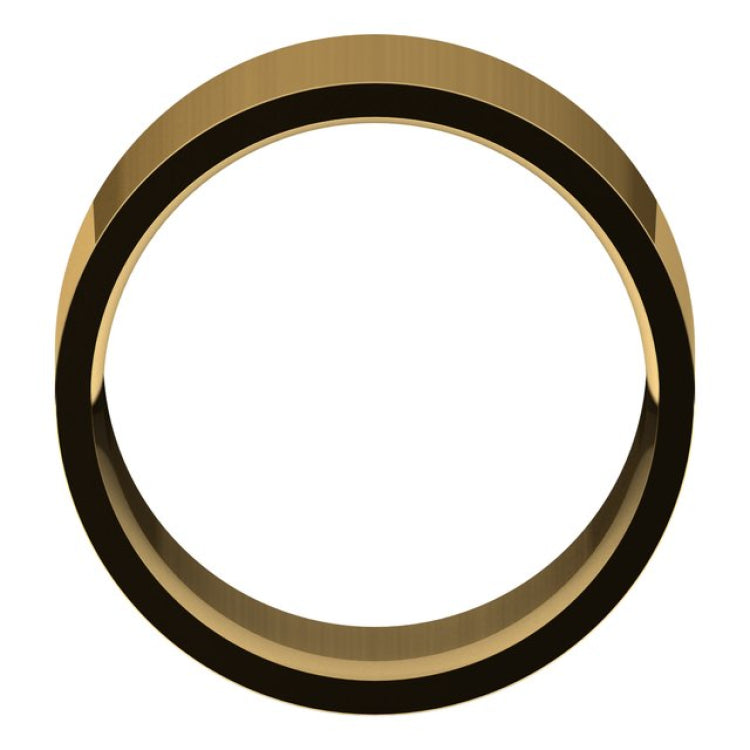 14K Yellow Gold 11 mm Lightweight Comfort-Fit Flat Band Size 9