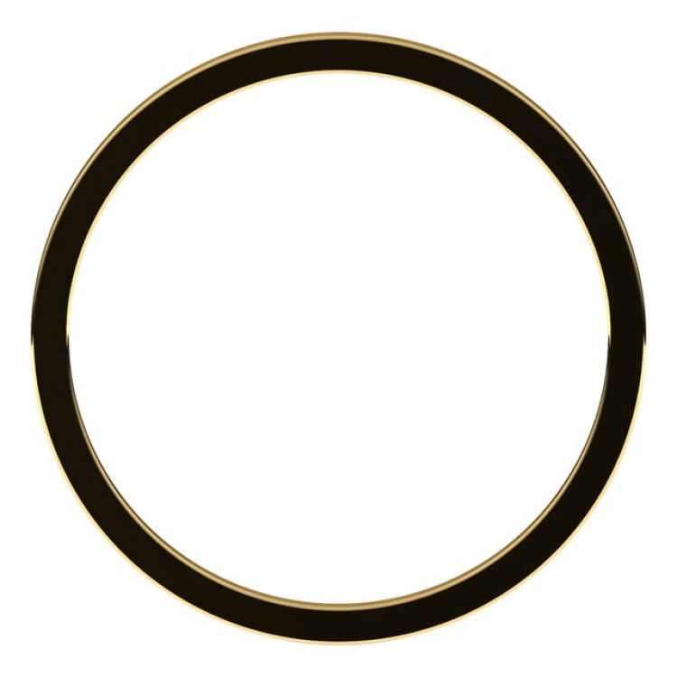 10K Yellow Gold 1 mm Flat Band Size 11.5