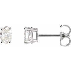 14K White Gold 1/3 CTW Lab-Grown Diamond Earrings