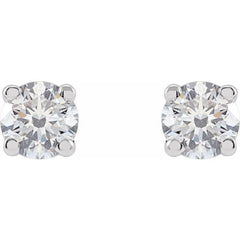 14K White Gold 1/4 CTW Lab-Grown White Diamond Earrings